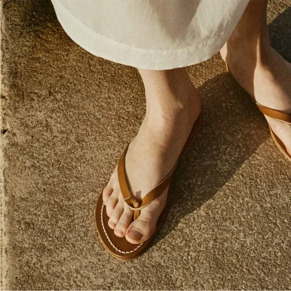 Doen & K.Jacques Tan Leather Baie Sandal, 38 NIB, sold out! - Picture 3 of 8